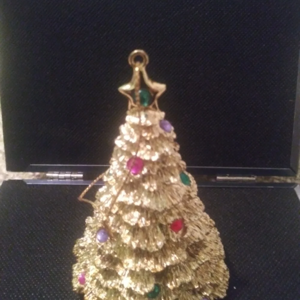 Gold Plated Tree Ornament